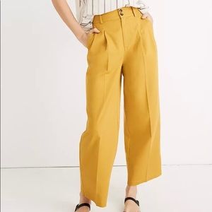 Madewell pleated wide leg pants